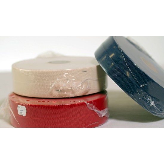 Carpet binding tape polyester in different widths and colours.